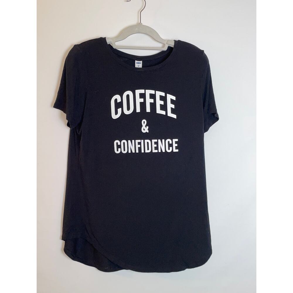 Old Navy Coffee & Confidence Tee Shirt - Size M‎